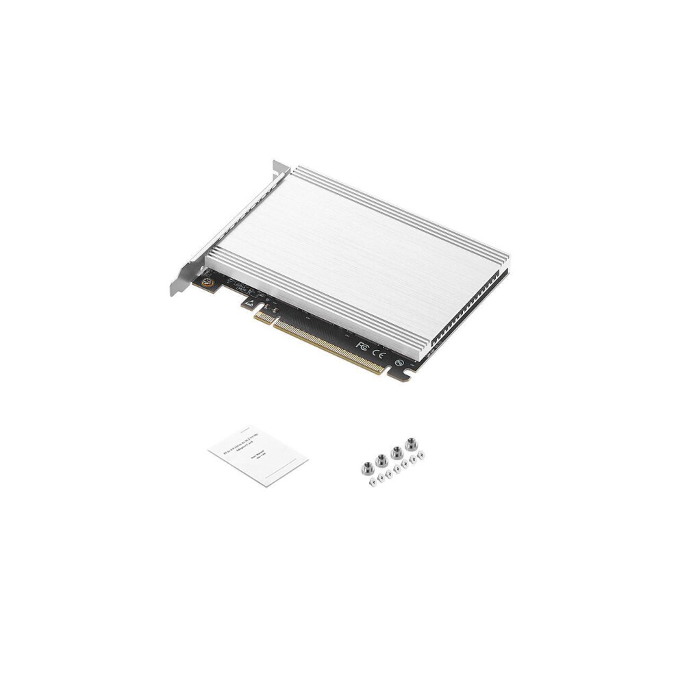 Quad M.2 Pcie 4.0 / Pcie 3.0 X16 Expansion Cad With Heatsink, Support 4 X Pcie Nvme M.2 Ssd, Raid-On-Cpu (Vroc) In Intel Platform And Pcie 4.0 Raid In 609808293326