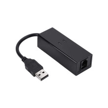 USB 56K External Dial Up Voice Fax Data Modem Fit for Win7 Win8 Win10 XP Supports V.92 protocols and Features 56K Download speeds, 48K Data Upload and