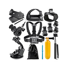 12 in 1 Action Camera Accessory Kit Compatible with GoPro Hero 12 11 10 9 8 7 6 5 4 GoPro Max GoPro Fusion Insta360 DJI Osmo Action Action 2 AKASO and