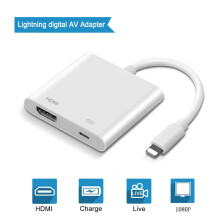 Lightning to HDMI Adapter for iPhone to TV, 1080P Digital AV Adapter Sync Screen Connector Cable Compatible for iPhone 14 13 12 11 XS XR X 8 iPad to H