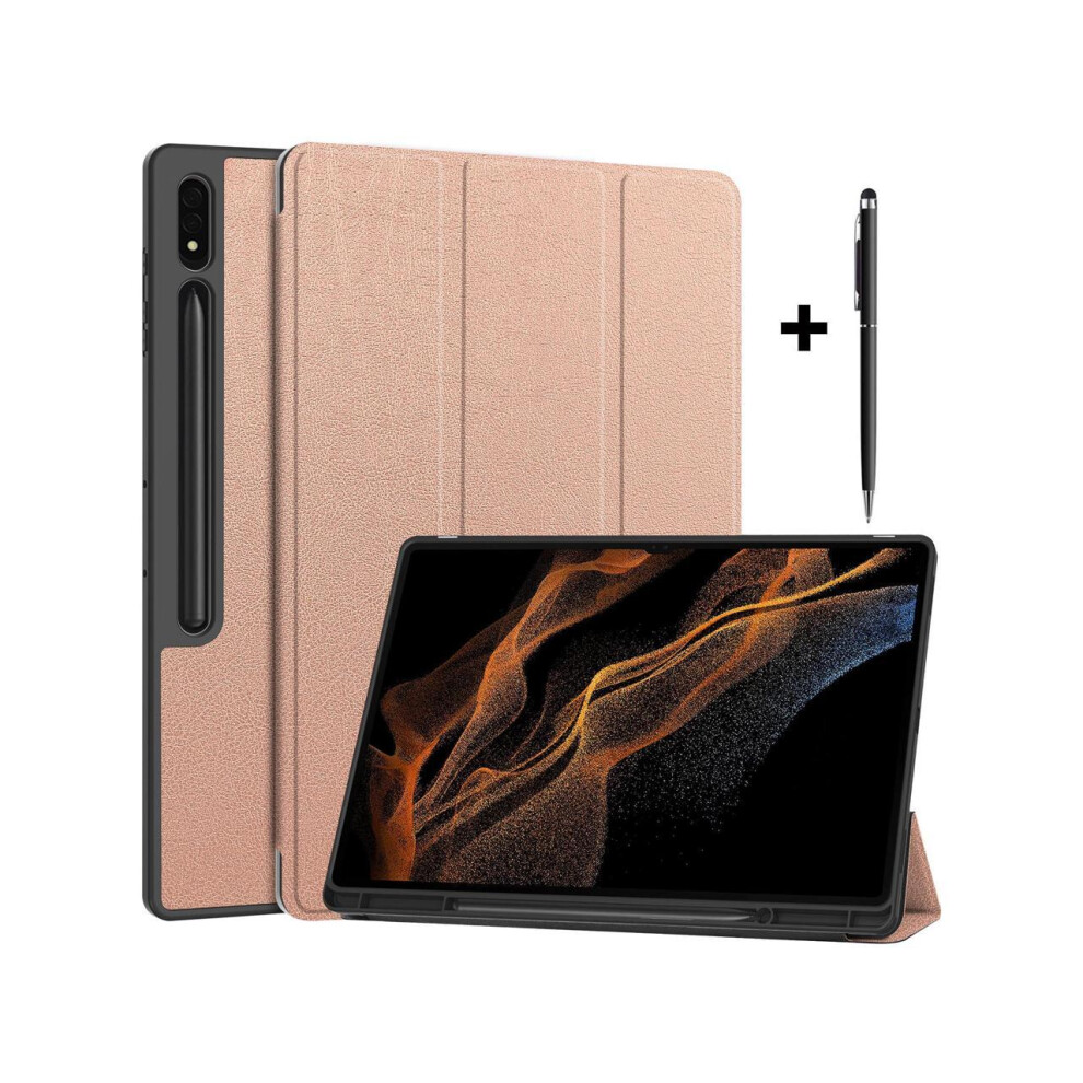 Protective Case For Samsung Galaxy Tab S9 Ultra 14.6 Inch 2023 Sm-X910 Sm-X916b Sm-X918u, Folio Slim Stand Cover With With Pencil Holder, Stylus Pen 609808296877