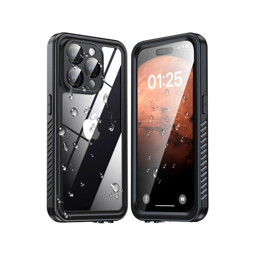 For Iphone 15 Pro Case Waterproof, Shockproof [Ip68 Waterproof] [Built-In Screen & Lens Protector] [Dustproof][Real 360] Full Body Heavy Duty Rugged 609808297065