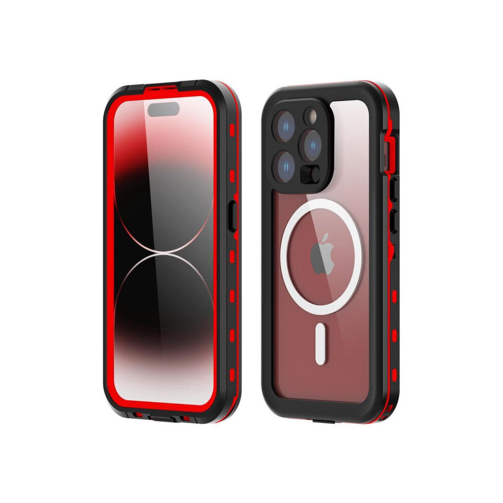 For Iphone 15 Pro 6.1 Inch Waterproof Case Magnetic, [Compatible With Magsafe][With Screen Protector][Ip68 Underwater][15Ft Military Dropproof][Dustpr 609808297157