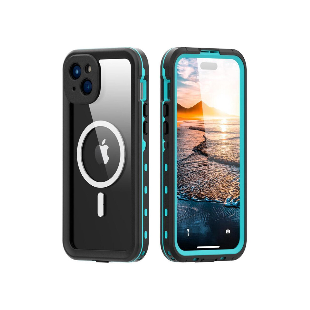 For Iphone 15 Plus 6.7 Inch Waterproof Case Magnetic, [Compatible With Magsafe][With Screen Protector][Ip68 Underwater][15Ft Military Dropproof][Dustp 609808297256