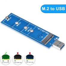 M.2 to USB Adapter, M.2 SSD to USB 3.0 Reader Card Compatible for SATA B & B M Key NGFF USB Drive Coverter Adapter 5Gbps Support 2230 2242 2260 2280 S