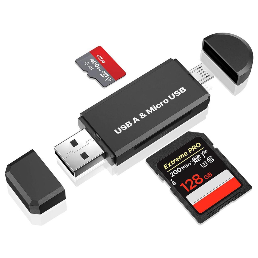 Micro Usb Otg To Usb 2.0 Sd Card Adapter, Micro Sd Card Reader, Trail Camera Memory Card Adapter Connector For Android Phone/Computer/Tablet, Supports 609808297546