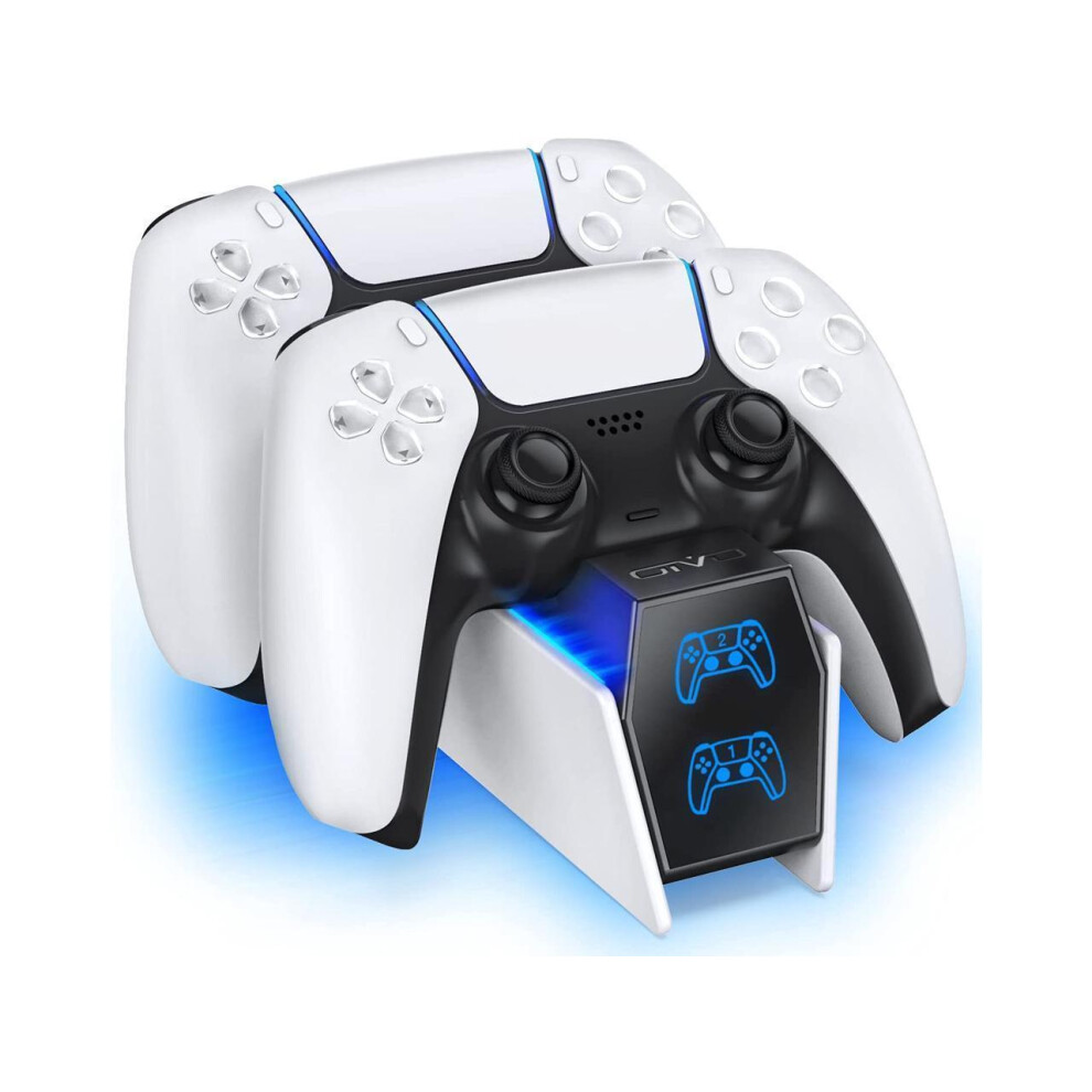 Ps5 Controller Charger Dock Station Compatible With Playstation 5 Dualsense Controller, Remote Charger Docking Station, Fast Charging Dock Station Wit 609808297836