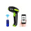 2D Wireless Barcode Scanner 2-in-1 433Mhz wireless & USB 2.0 Wired 1D QR PDF417 Data Matrix Bar Code Scanner Cordless CMOS Image Barcode Reader for Mo 1