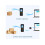 Wireless Barcode Scanner 1D Cordless Data Collector Handheld Portable Data Terminal Inventory Device USB Laser Barcode Scanner with LCD Screen 8