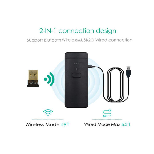 1D 2D QR Wireless Barcode Scanner Compatible with Bluetooth Function & Wired Connection Portable CCD PDF417 Data Matrix Bar Code Reader for Mobile Pay 2