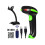 Wireless 1D 2D Barcode Scanner 3 in 1 Compatible with Bluetooth & 2.4GHz Wireless & Wired 1D 2D Bar Code Reader with Stand Datamatrix PDF417 QR Bar C 1