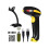 Wireless 2D Barcode Scanner 2 in 1 2.4GHz Wireless & USB 2.0 Wired 1D 2D Barcode Reader with Stand Datamatrix PDF417 QR Bar Code Scanner for Mobile P 1