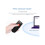 3-in-1 Wired & Bluetooth & 2.4G Wireless Barcode Scanner USB 1D Mini Portable Handheld CCD Bar Code Reader For Computer Tablet Smartphone Compatible w 4