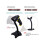 Barcode Scanner Wireless 1D 2D 2-in-1 2.4G Wireless & USB 2.0 Wired 2D QR Bar Code Scanner Cordless CMOS Image Barcode Reader for Mobile Payment Compu 3