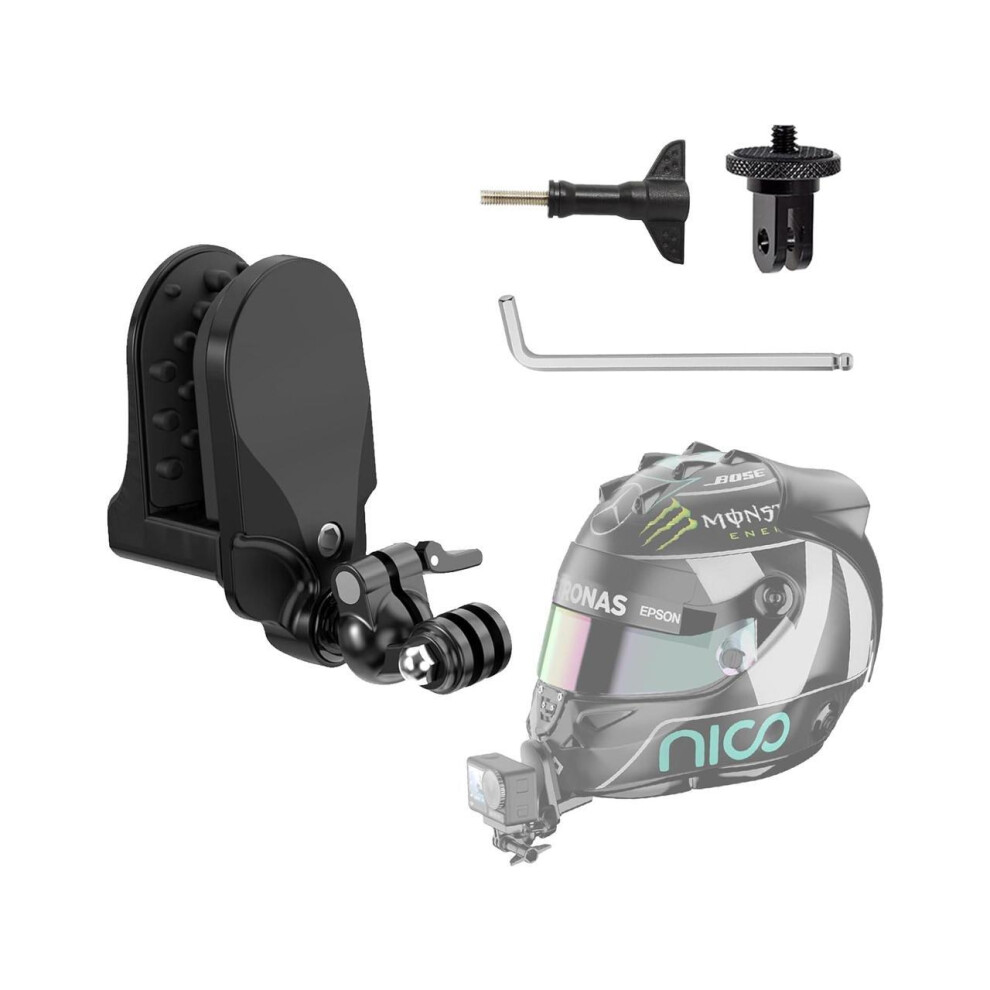 Motorcycle Helmet Chin Mount Kit Compatible With Gopro Hero 12 11 10 9 8 7 6 5 Dji Osmo Action, Insta360, Akaso, Campark, Yi And More Action Ca Black 609808298987