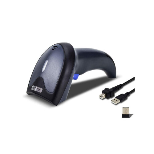 Wireless 2D Barcode Scanner QR Bar Code Reader 2.4Ghz Wireless and USB 2.0 Wired Scan QR PDF417 Data Matrix Maxicode Image Reader Portable Automatic B 1