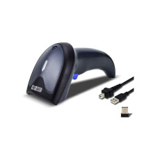 Wireless 2D Barcode Scanner QR Bar Code Reader 2.4Ghz Wireless and USB 2.0 Wired Scan QR PDF417 Data Matrix Maxicode Image Reader Portable Automatic B