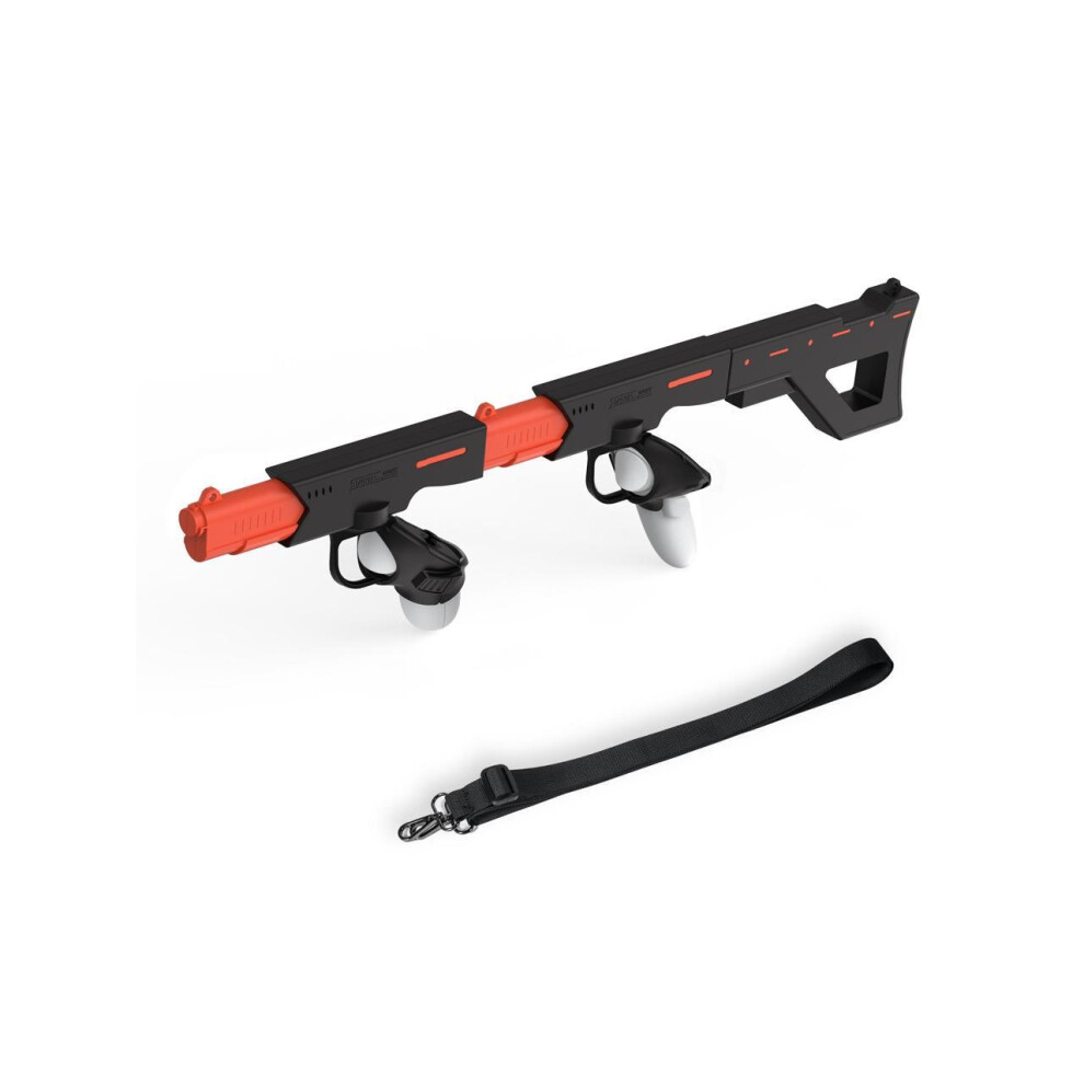 Magnetic Vr Handle Accessories For Meta Quest 3, Humanized Weighted Gun Stock For Oculus Quest 3, Handle Attachment With Shoulder Straps, Realistic Fp 609808301359