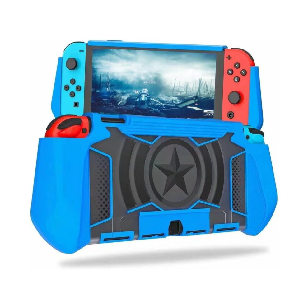 Dockable Case Compatible For Nintendo Switch, Tpu Grip Protective Cover Case With Ergonomic Design And Comfort Grip 609808301397
