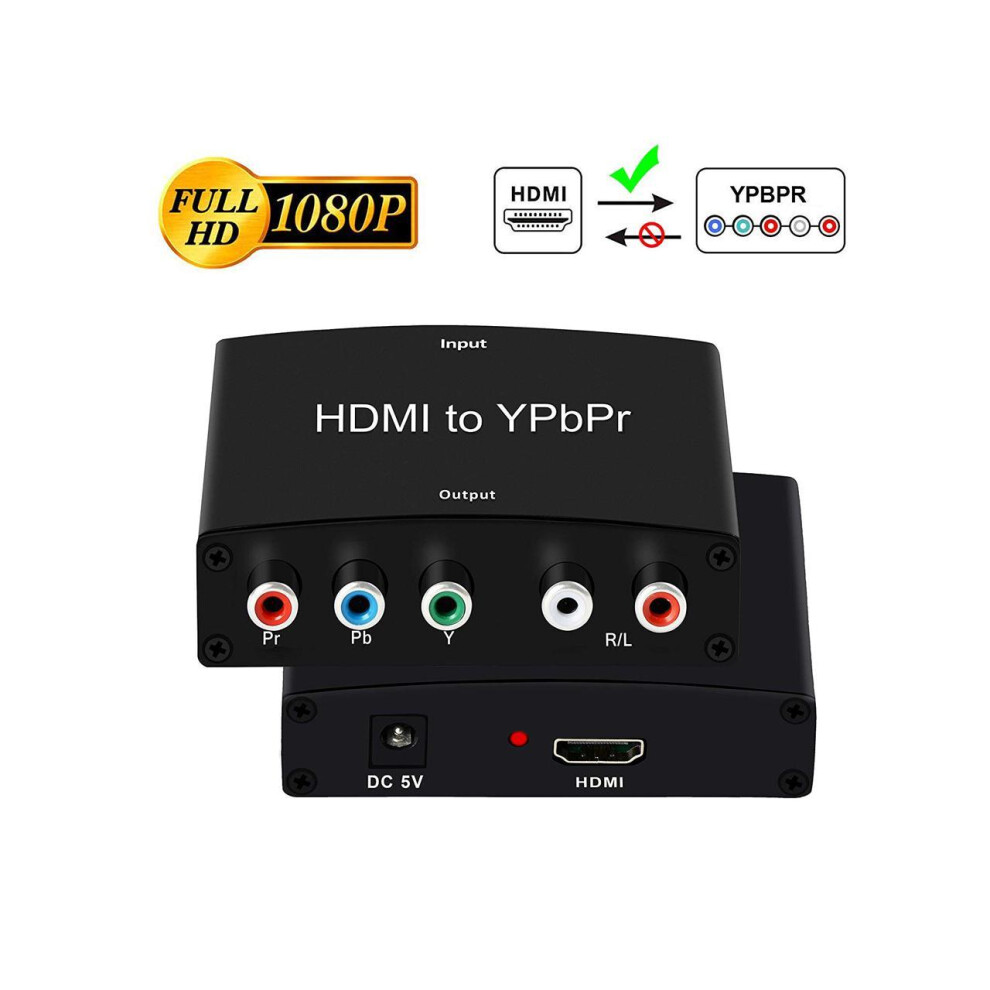Hdmi To Ypbpr Converter 4K 1080P Hdmi To Ypbpr Adapter With Hd Video Support Ps3 Dvd Xbox 360 To Hdtv Monitor And Projector 727720276828