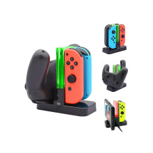 Controller Charger for Nintendo Switch Charging Dock Stand Station for Switch Joy-con and Pro Controller with Charging Indicator and Type C Charging C