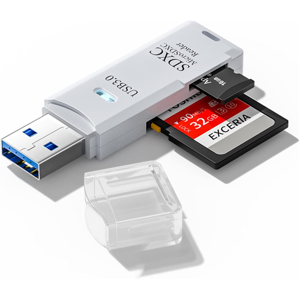 Usb 3.0 Micro Sd Card Reader, 5Gbps 2-In-1 Sd Card Reader To Usb Adapter, Wansurs Memory Card Reader For Sdxc, Sdhc, Mmc, Rs-Mmc, Micro Sdxc, Micro Sd 746964500605