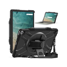 For Amazon Fire Max 11 Case 11'' (13th Generation 2023 Release), Rugged Protective Fire Max 11 Tablet Cover with Rotating Hand/Shoulder Strap & Stand,