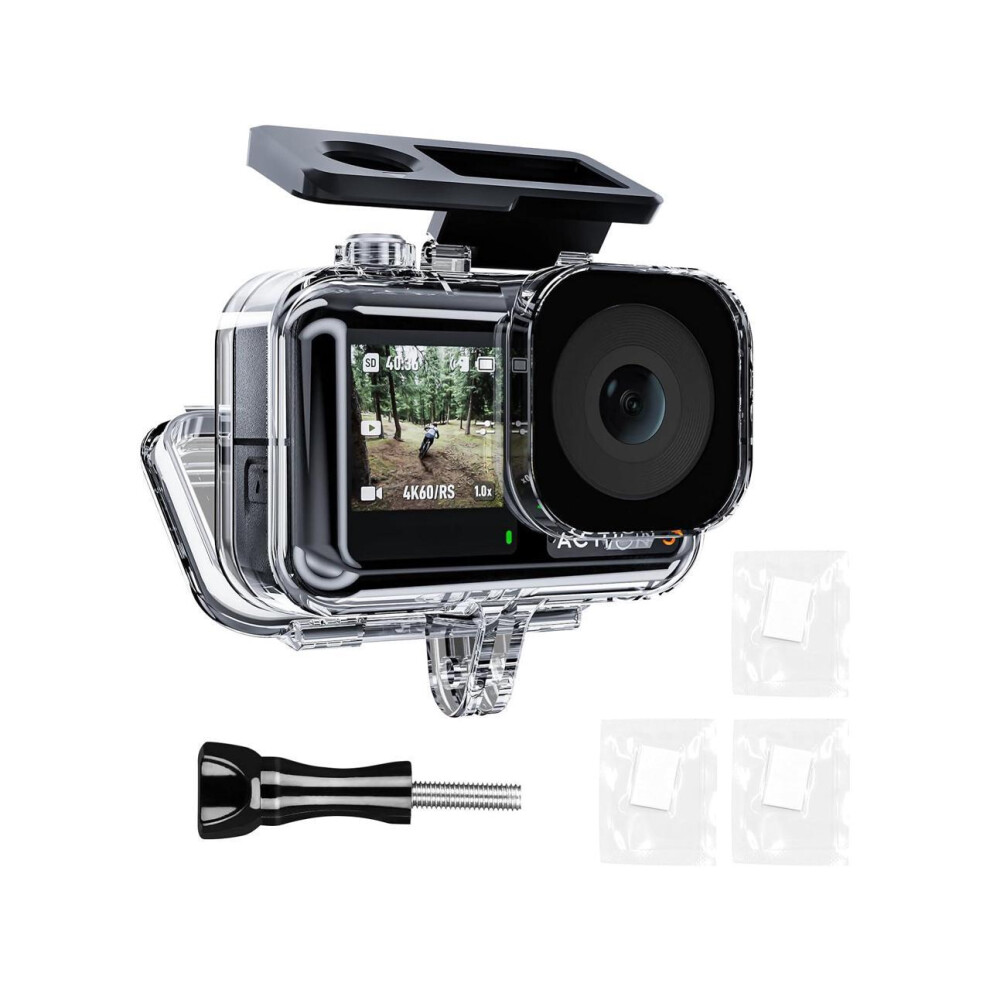 Waterproof Case For Dji Action 4 Action 3 Camera Accessories, With Anti-Fog Underwater Housing Shell Cage Supports 45M/148Ft Deep Diving Scuba Snorkel 609808304060
