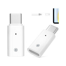 2 Pack USB-C Charging Adapter Compatible with Apple Pencil 1st Generation, USB C to Apple Pencil Adapter, Male USBC to Female Charging Connector for i