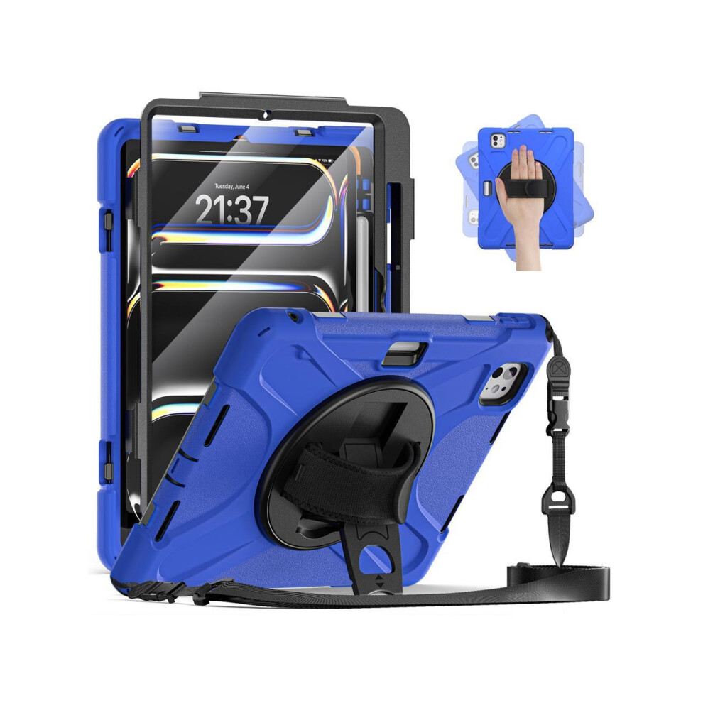 Photos - Other for Computer Case for iPad Pro 11 Inch M4  5th Generation A2836/A2837/A3006 with Built-in Screen Protector, 360 Rotating Stand, Adjus 2024
