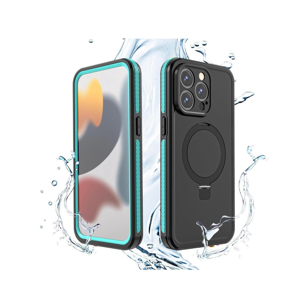 Photos - Case for iPhone 15 Pro Max Waterproof  with Stand Compatible with MagSafe, Full Body Magnetic IP69 Underwater  Built-in S