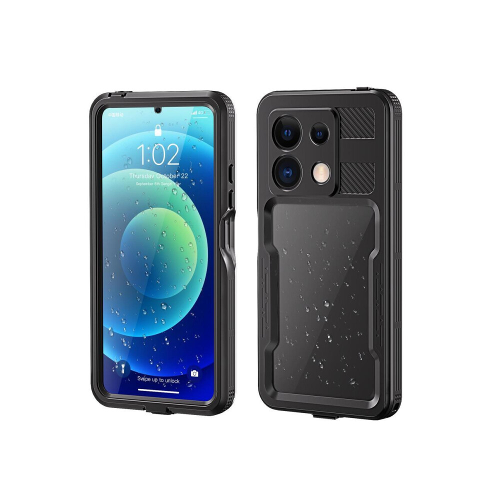 Waterproof Case For Xiaomi Redmi Note 13 5G, Ip68 Waterproof 360 Degree Protection Protective Cover Shockproof Cover With Built-In Screen Protector 609808307405