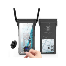 Waterproof Phone Pouch Case with Waterproof Bluetooth Remote Shutter, Underwater Dry Bag for Phone Protector for iPhone 15 14 13 12 11 Pro Max Galaxy