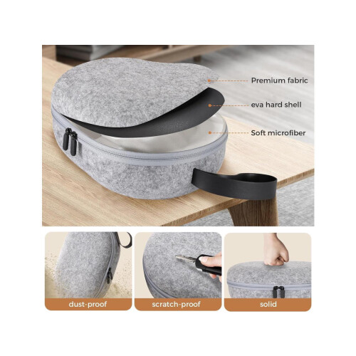 Hard Carrying Case for Meta Quest 3 - Compact design, Multiple Compartments for Elite Version VR Headset, Controllers and Accessories, Travel with Pro 2