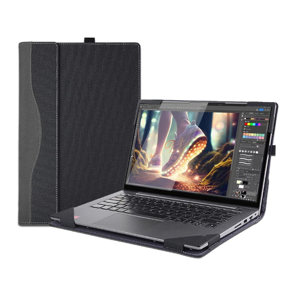 Laptop Cover Case For 16 Inch Lenovo Yoga 7 2-In-1 16Ahp9 /16Iml9 & Yoga 7 16'' Series & Yoga Slim 7 Pro 16Ach6 16Arh7 16Iah7, Pu Leather Protective S 609808309133
