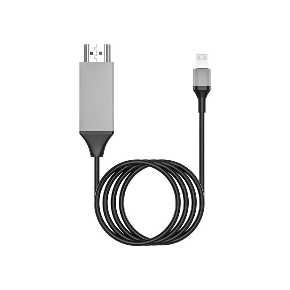 [Apple Mfi Certified] Lightning To Hdmi Cable Adapter For Iphone,1080P Lightning Digital Av Adapter Hdtv Cord Connector Compatible With Iphone/Ipad To 609808308594