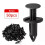 50PCS 8mm Κλιπ συγκράτησης αυτοκινήτου Πλαστικά κιτ στερέω 1