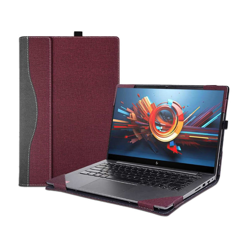 Laptop Case Cover For 17.3 Inch Hp Envy Laptop 17-Da 17T-Da 2024 & Asus Zenbook Pro 17 Um6702,Pu Leather Protective Sleeve Shell Bag With Pen Holder A 609808309553
