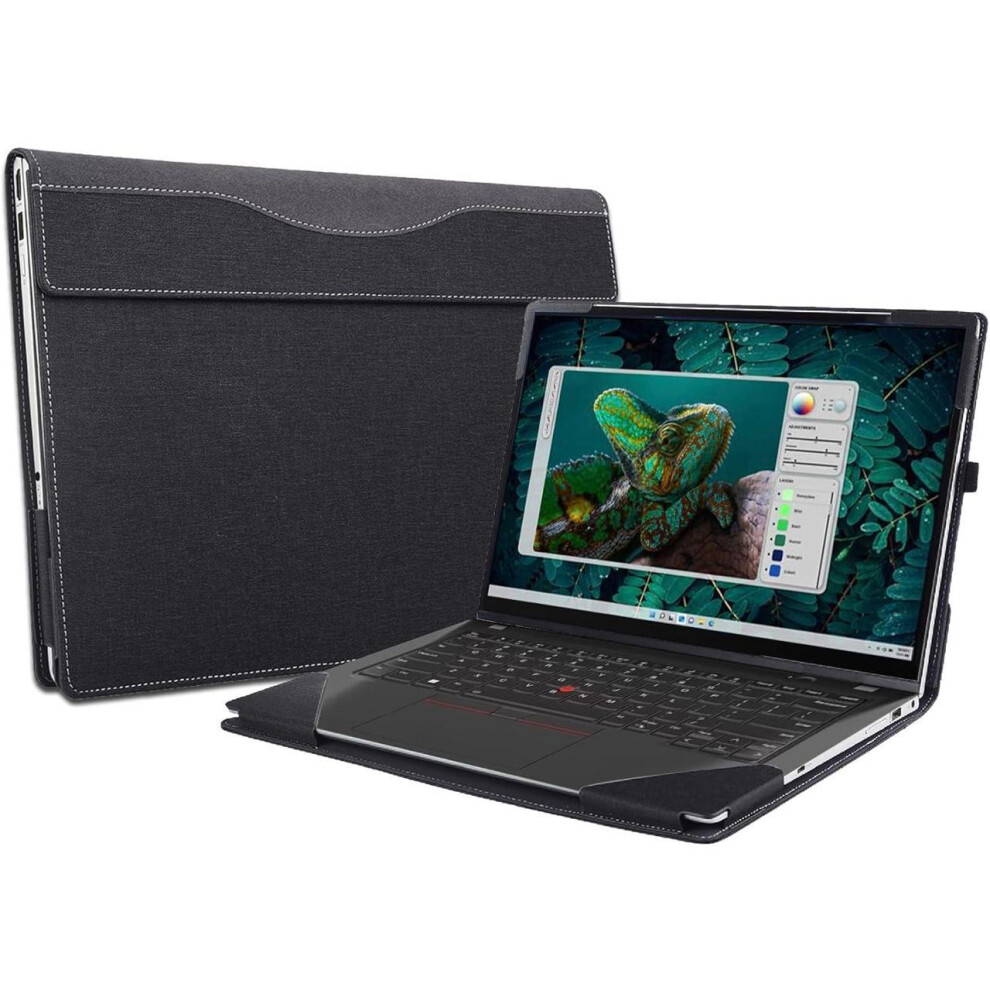 Laptop Case Cover For Dell Inspiron 14 Plus 7440 7430 7420 / Inspiron Pro 7425 5420 / Inspiron 14 5430 5425 Notebook Sleeve, Detachable Pu Leather Pro 609808310054