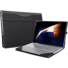 Laptop Case Cover for 16 inch Samsung Galaxy Book 4 Pro 360 / Galaxy Book 4 Ultra / Galaxy Book4 Pro, 2 in 1 PU Leather Protective Bag Sleeve with Pen