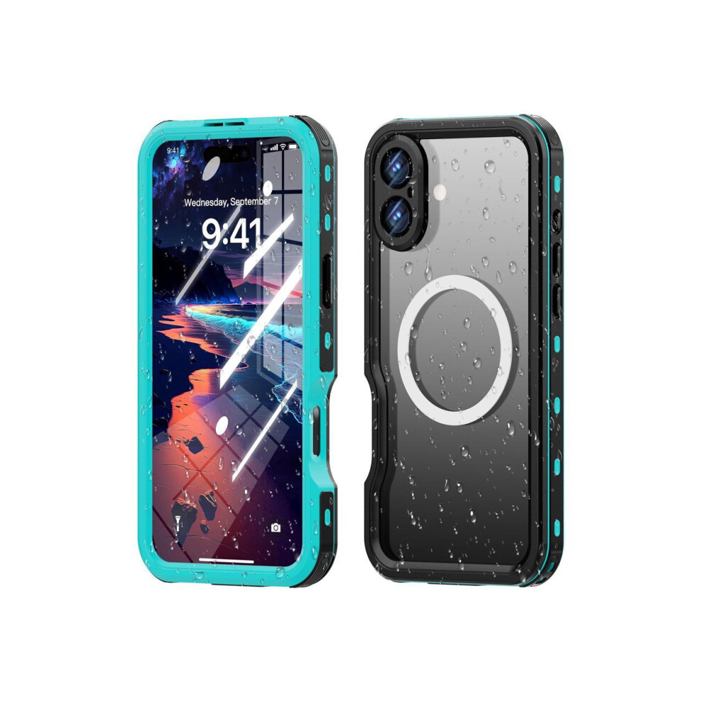 Magnetic Waterproof Case For Iphone 16 Plus, Built-In Screen Protector[Ip68 Underwater][Upgrade Military Dropproof][Compatible With Magsafe] Full Body 609808311211