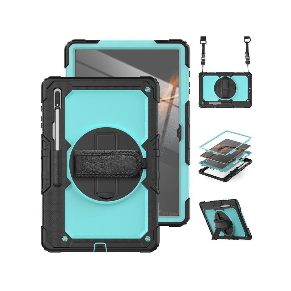 For Samsung Galaxy Tab S10 Ultra / S9 Ultra / S8 Ultra 14.6 Inch Case With S Pen Holder Rugged Shockproof Protective Cover With Rotating Stand And & S 609808315066