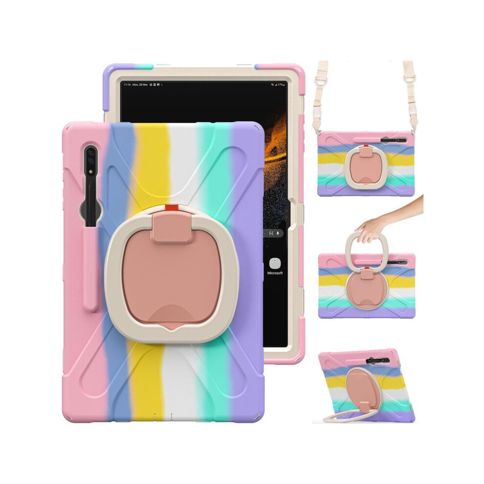 For Samsung Galaxy Tab S10 Ultra 2024 / S9 Ultra 2023 / S8 Ultra 14.6 2022 Case Shockproof Protective Case For Galaxy Tab S8 Ultra 14.6" 2022 With Sta 609808315165