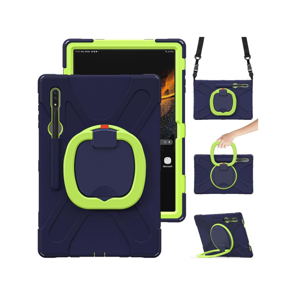 For Samsung Galaxy Tab S10 Ultra 2024 / S9 Ultra 2023 / S8 Ultra 14.6 2022 Case Shockproof Protective Case For Galaxy Tab S8 Ultra 14.6" 2022 With Sta 609808315158