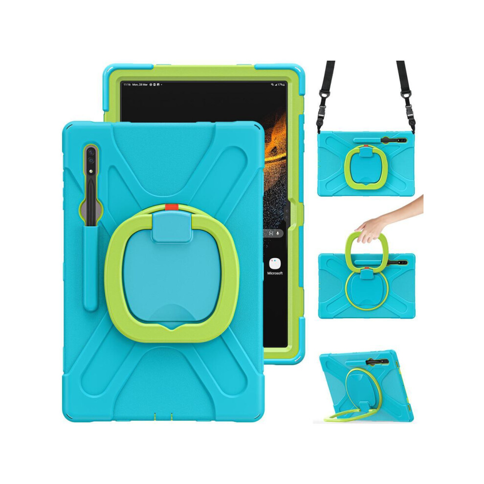 For Samsung Galaxy Tab S10 Ultra 2024 / S9 Ultra 2023 / S8 Ultra 14.6 2022 Case Shockproof Protective Case For Galaxy Tab S8 Ultra 14.6" 2022 With Sta 609808315141