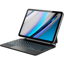 Floating Case for iPad (A16) 11th Generation 11 Inch 2025, iPad 10th Generation 10.9 inch 202 with Keyboard, Magnetic Stand, 7 Color Backlit, Smart To