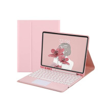 Touchpad Keyboard Case for iPad (A16) 11th Generation 11 Inch 2025, iPad 10th Generation 10.9 inch 2022 Leather Cover with Keyboard Pencil Holder