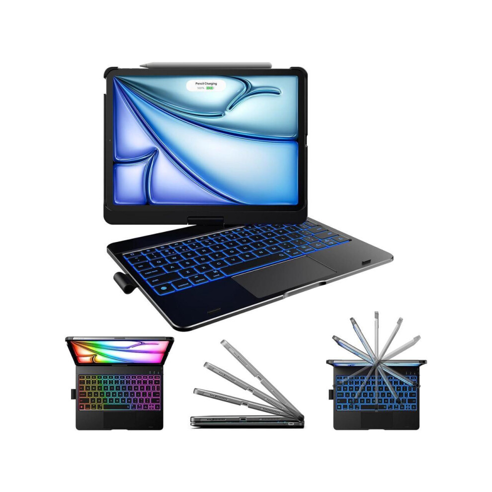 Touch Keyboard Case For Ipad Air 11 Inch (M3) 2025 (M2) 2024 & Ipad Pro 11 4Th/3Rd/2Nd/1St Gen & Ipad Air 5Th & 4Th Gen 10.9 Inch, Multi-Touch Trackpa 609808321890