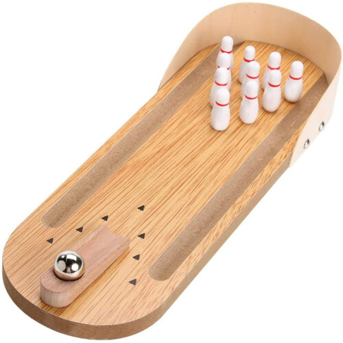 Desktop Mini Bowling Game Set - Desktop Board Mini Arcade Deskto