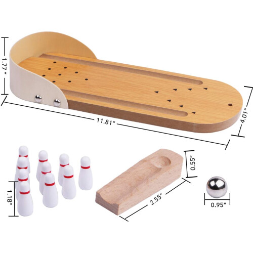 Desktop Mini Bowling Game Set - Desktop Board Mini Arcade Deskto 2